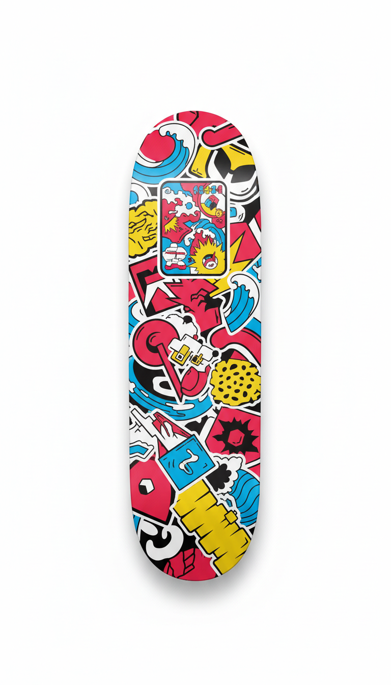 Skateboard Deck Graphic Stickers